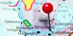 Vänersborg på kartan